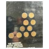 10pc Indian Head Cent Collection in Frame 10pc Indian Head Cent Collection in Frame