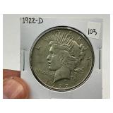 1922-D Silver Peace Dollar 1922-D Silver Peace Dollar