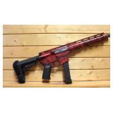 10.5" RXA 9mm KRYPTEK RED HYDRO DIPPED SLIM M-LOK PISTOL; 4150 CMV 1:10