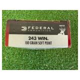 Federal 243 WIN 100 gr Soft Point Federal 243 WIN 100 gr Soft Point