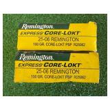 2 Boxes Remington Express Core-Lokt 25-06 REM 100 gr 2 Boxes Remington Express Core-Lokt 25-06 REM 100 gr