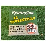 500 Rounds Remington 22 Thunderbolt Long Rifle 500 Rounds Remington 22 Thunderbolt Long Rifle
