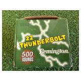 500 Rounds Remington 22 Thunderbolt Long Rifle 500 Rounds Remington 22 Thunderbolt Long Rifle