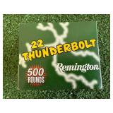 500 Rounds Remington 22 Thunderbolt Long Rifle 500 Rounds Remington 22 Thunderbolt Long Rifle