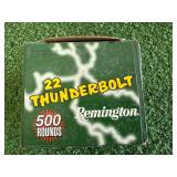 500 Rounds Remington 22 Thunderbolt Long Rifle 500 Rounds Remington 22 Thunderbolt Long Rifle