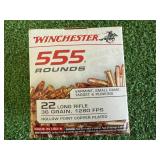 555 Rounds Winchester 22 Long Rifle Hollow Point 555 Rounds Winchester 22 Long Rifle Hollow Point