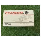 100 Rounds Winchester 45 Auto 230 Gr Full Metal Jacket 100 Rounds Winchester 45 Auto 230 Gr Full Metal Jacket