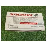 200 Rounds Winchester 45 Auto 230 Gr Full Metal Jacket 200 Rounds Winchester 45 Auto 230 Gr Full Metal Jacket