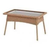 Stylewell Eastlake Woven Coffee Table Honey Brown Finish  Customer Returns See Pictures