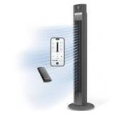 Lot of Lasko Xtra Air 48 in. 12-Speed Smart Tower Fan in Gray w/ DC Motor, Works w/ Alexa, Google, Whisper Quiet, Remote, 12 in. Dia Customer Returns See Pictures