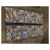 Lot of Hampton Bay 43 in. W x 21.5 in. D Outdoor Universal Chaise Lounge Cushion in Siesta Leaf  Customer Returns See Pictures