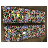 Lot of Hampton Bay 43 in. W x 21.5 in. D Outdoor Universal Chaise Lounge Cushion in Siesta Leaf  Customer Returns See Pictures