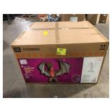 Home Accents Holiday 8 ft. Wide Gruesome Grounds Giant-Sized Color Changing Animated LED Wyvern H9   Customer Returns See Pictures