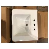 Glacier Bay Fire Clay Pedestal Basin Bathroom Fixture  Customer Returns See Pictures