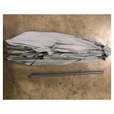 CorLiving 9 ft. Steel Market Square Tilting Patio Umbrella in Sand Grey Customer Returns See Pictures