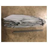 CorLiving 9 ft. Steel Market Square Tilting Patio Umbrella in Sand Grey Customer Returns See Pictures