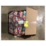 Lot of Hampton Bay 20 in. W x 20 in. D Universal Outdoor Seat Pad in Chili Floral  Customer Returns See Pictures