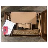 Stylewell Eastlake Woven Coffee Table Honey Brown Finish  Customer Returns See Pictures