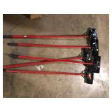 Lot of Libman 13.5 in. High Power Extra-Large Heavy-Duty Floor Scrub Brush with Swiveling Head and Steel Handle (May have some Damage) Customer Returns See Pictures