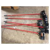 Lot of Libman 13.5 in. High Power Extra-Large Heavy-Duty Floor Scrub Brush with Swiveling Head and Steel Handle (May have some Damage) Customer Returns See Pictures