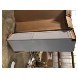 Hampton Bay Shaker 18 in. W x 24 in. D x 90 in. H Assembled Pantry Kitchen Cabinet in Dove Gray    Customer Returns See Pictures