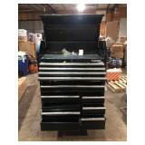 Husky Tool Storage 42 in. W x 18 in. D Standard Duty Black Tool Chest Combo No  Keys Damaged  Customer Returns See Pictures