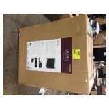 Home Decorators Collection Beaufort 30 in. Single Sink Black Bath Vanity with White Engineered Stone Top (Assembled)  Customer Returns See Pictures