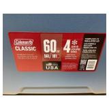 Coleman 316 Series 60QT Ice Chest Rolling Cooler with Wheels, Lakeside Blue