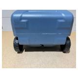 Coleman 316 Series 60QT Ice Chest Rolling Cooler with Wheels, Lakeside Blue