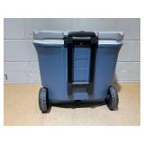 Coleman 316 Series 60QT Ice Chest Rolling Cooler with Wheels, Lakeside Blue