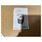 Mainstays Countertop Ice Maker, Rich Black, 9 Bullet Cubes, 2 Ice Sizes, 26 lbs/24H with Removable & Washable Ice Tray & Scoop, with Self-Cleaning Function