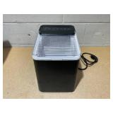 Mainstays Countertop Ice Maker, Rich Black, 9 Bullet Cubes, 2 Ice Sizes, 26 lbs/24H with Removable & Washable Ice Tray & Scoop, with Self-Cleaning Function