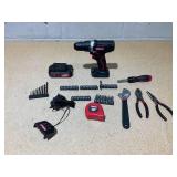 Hyper Tough 20V Max 3/8-in. Cordless Drill & 70-Piece DIY Home Tool Set Project Kit with 1.5Ah Lithium-Ion Battery & Charger