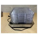 NESCO 5 Clear Tray Rectangular Dehydrator with Digital Timer