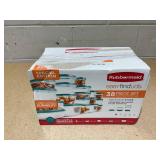 38PCS Rubbermaid Food Storage Containers with Snap Bases for Easy Organization and Lids