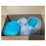 38PCS Rubbermaid Food Storage Containers with Snap Bases for Easy Organization and Lids