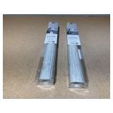 LOT OF 2 Room Mates Grasscloth Light Grey Vinyl Peel and Stick Wallpaper Roll