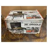 Blackstone Original 4-Burner 36" Propane Omnivore Outdoor Griddle with Hood and Folding Side Shelves