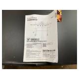 Blackstone Original 4-Burner 36" Propane Omnivore Outdoor Griddle with Hood and Folding Side Shelves