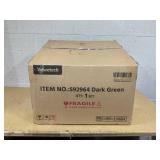 Yaheetech Upholstered Corduroy Accent Chair for Living Room, Dark Green