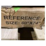 Shower Door, 60" W x 74" H Frameless Shower Door