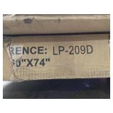 Shower Door, 60" W x 74" H Frameless Shower Door