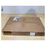 Yaheetech Faux Marble Round Side Table with Cross Metal Legs, Antique Gold