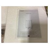 Yaheetech Faux Marble Round Side Table with Cross Metal Legs, Antique Gold