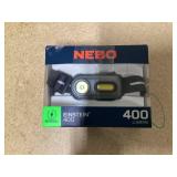 NEBO Einstein 400 Lumen COB LED Gray Rechargeable Headlamp