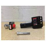 bROK 2" receiver Flip Mount Adjustable Ball Mount with Hitch Ball