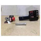 bROK 2" receiver Flip Mount Adjustable Ball Mount with Hitch Ball