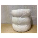 Mainstays Boucle Cloud Storage Ottoman, Cream