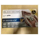 Black + Decker Steam Iron - Pearl-Infused Ceramic Soleplate, Vertical Steaming