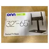 onn Swivel TV Base for 32" to 65" TVs, ETL Listed, up to ±35° Swivel
